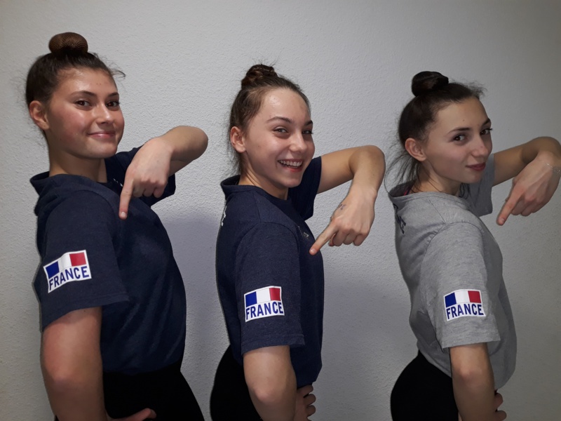 Gymnastique Aérobic: 3 athlètes de l’AMGA en équipe de France !!