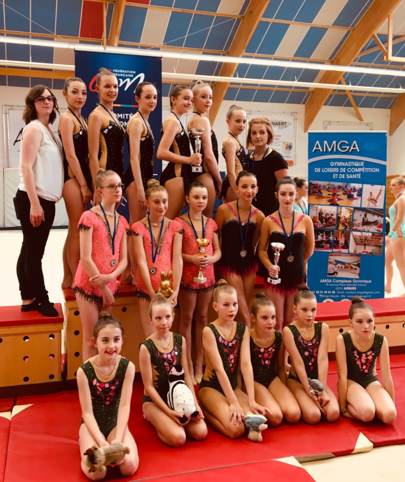 Une qualification pour le championnat de France de Gymnastique Rythmique pour l'AMGA