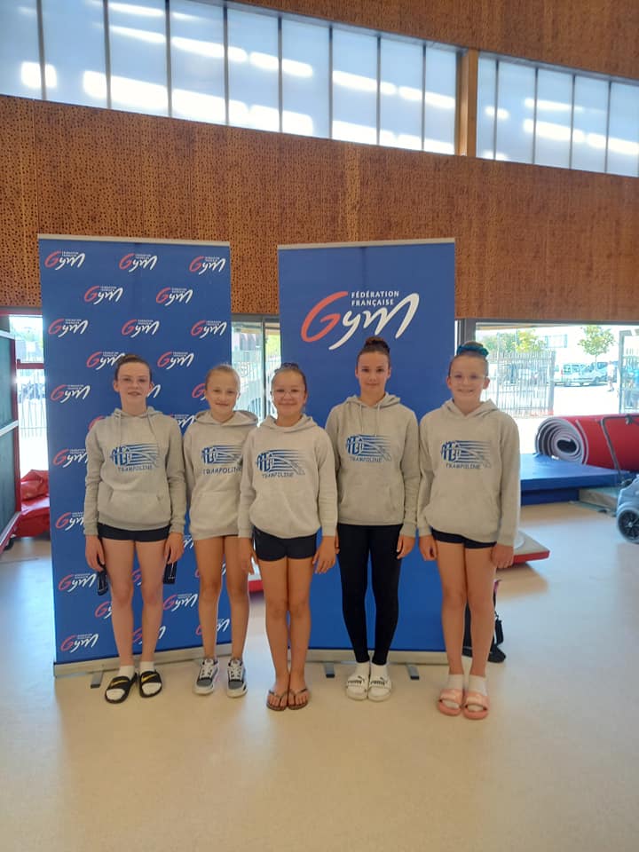 5 ARQUOISES AUX CHAMPIONNATS DE FRANCE DE TRAMPOLINE ELITE