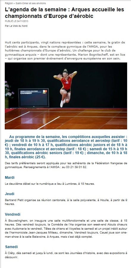 CHAMPIONNAT D'EUROPE DE GYMNASTIQUE AEROBIC PHOTOS ET ARTICLES CHAMPIONNAT D'EUROPE DE GYMNASTIQUE AEROBIC PHOTOS ET ARTICLES
