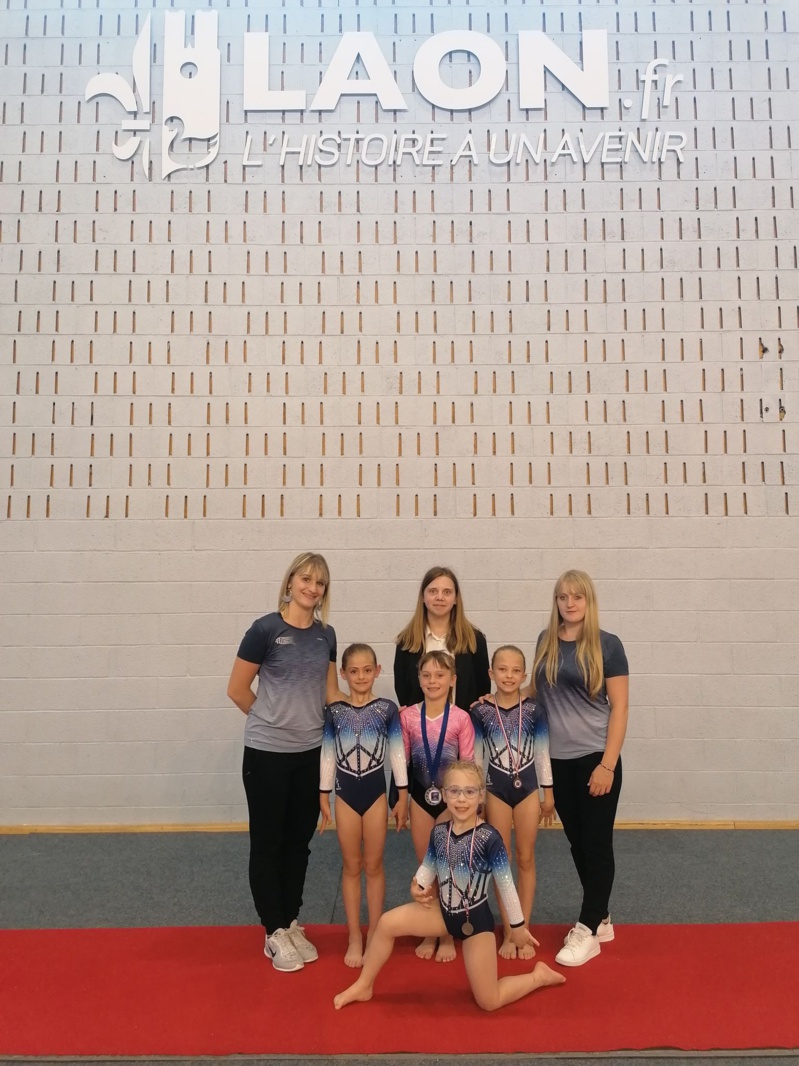 Finales régionales en gymnastique artistique féminine à Laon : 1 titre de Vice Championne
