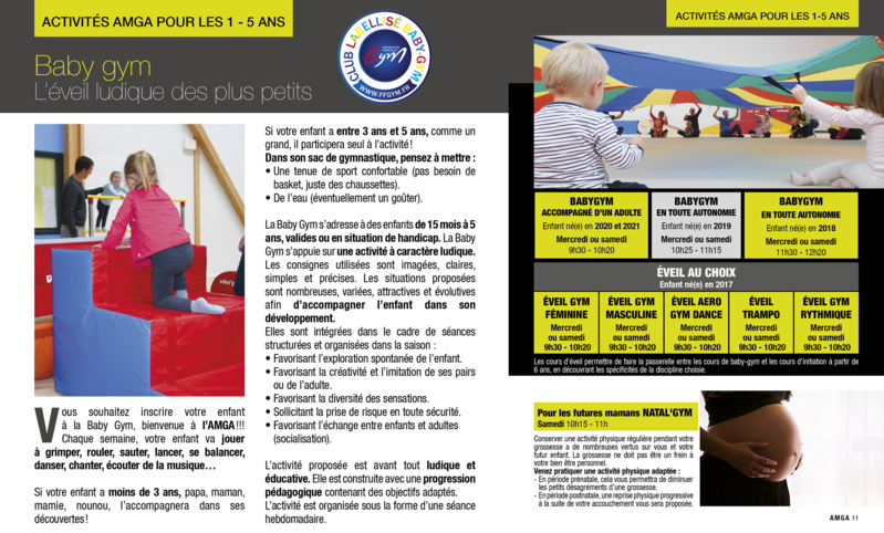 AMGA 2022/2023: Plannings et Dossiers d'inscription