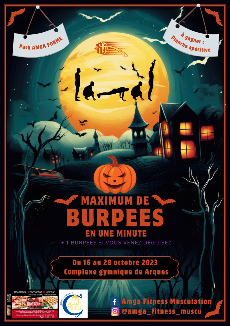L'AMGA spéciale HALLOWEEN les 25 et 28 Octobre 2023 L'AMGA spéciale HALLOWEEN les 25 et 28 Octobre 2023