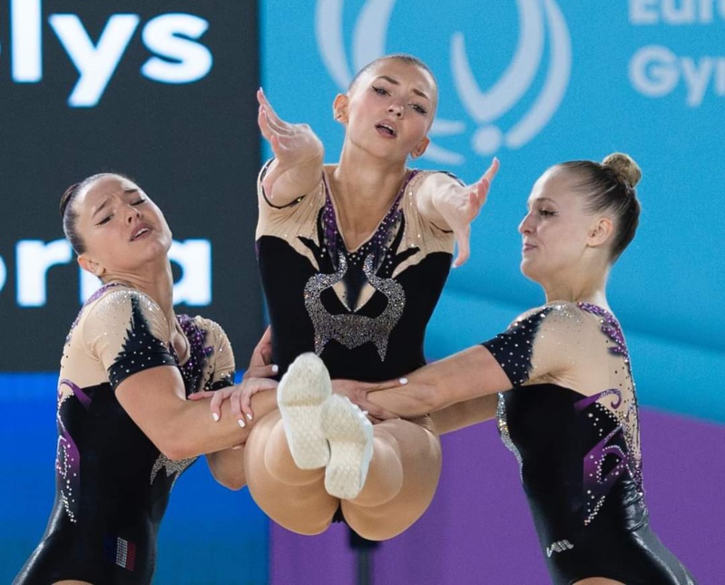 Trois médailles aux Championnats d'Europe de Gymnastique Aérobic pour nos Arquoises !!