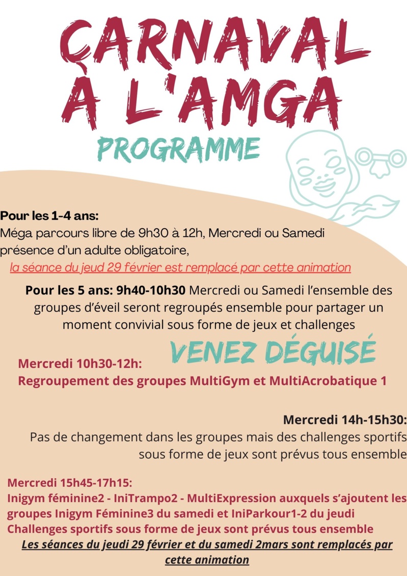 L'AMGA FAIT SON CARNAVAL!!!