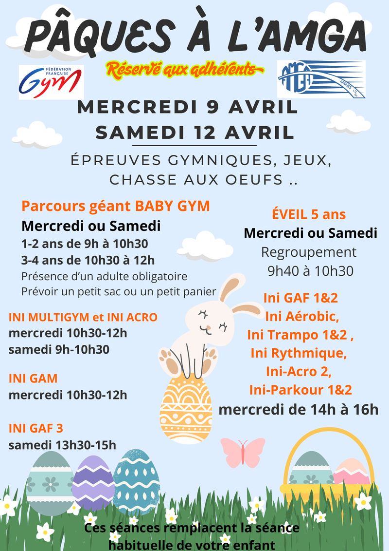 Pâques à l'AMGA Pâques à l'AMGA