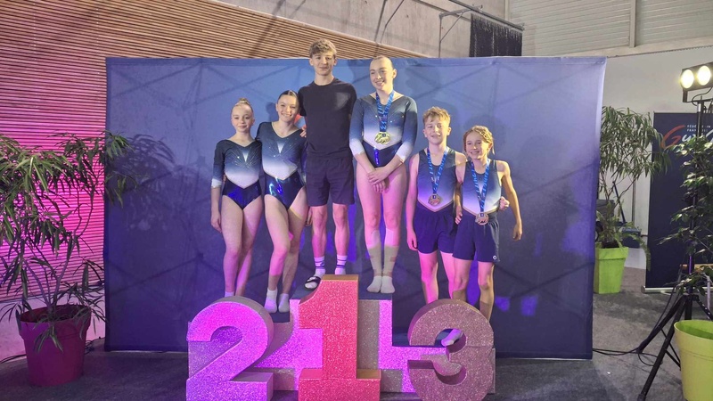 MASTERS TRAMPOLINE : TROIS ARQUOIS EN BRONZE