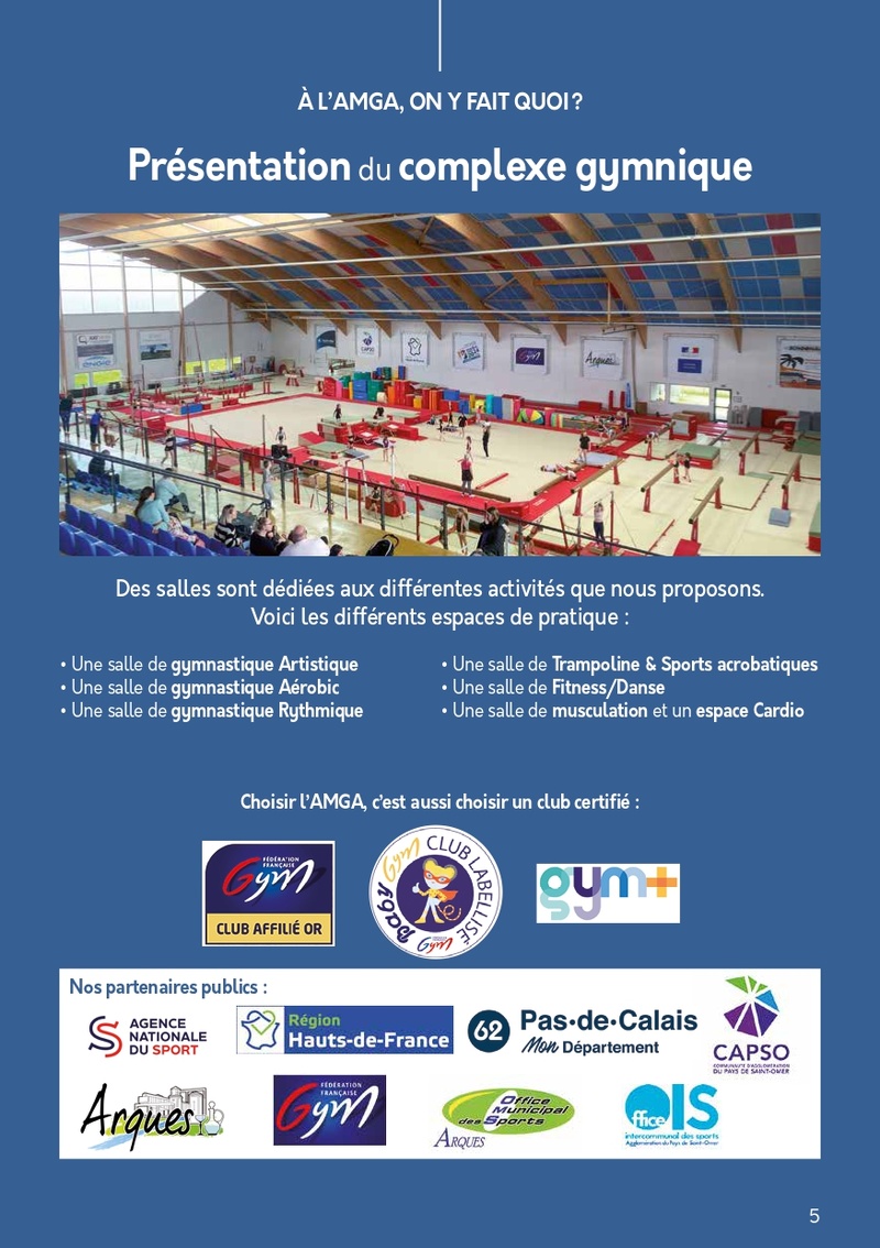 Présentation du complexe gymnique