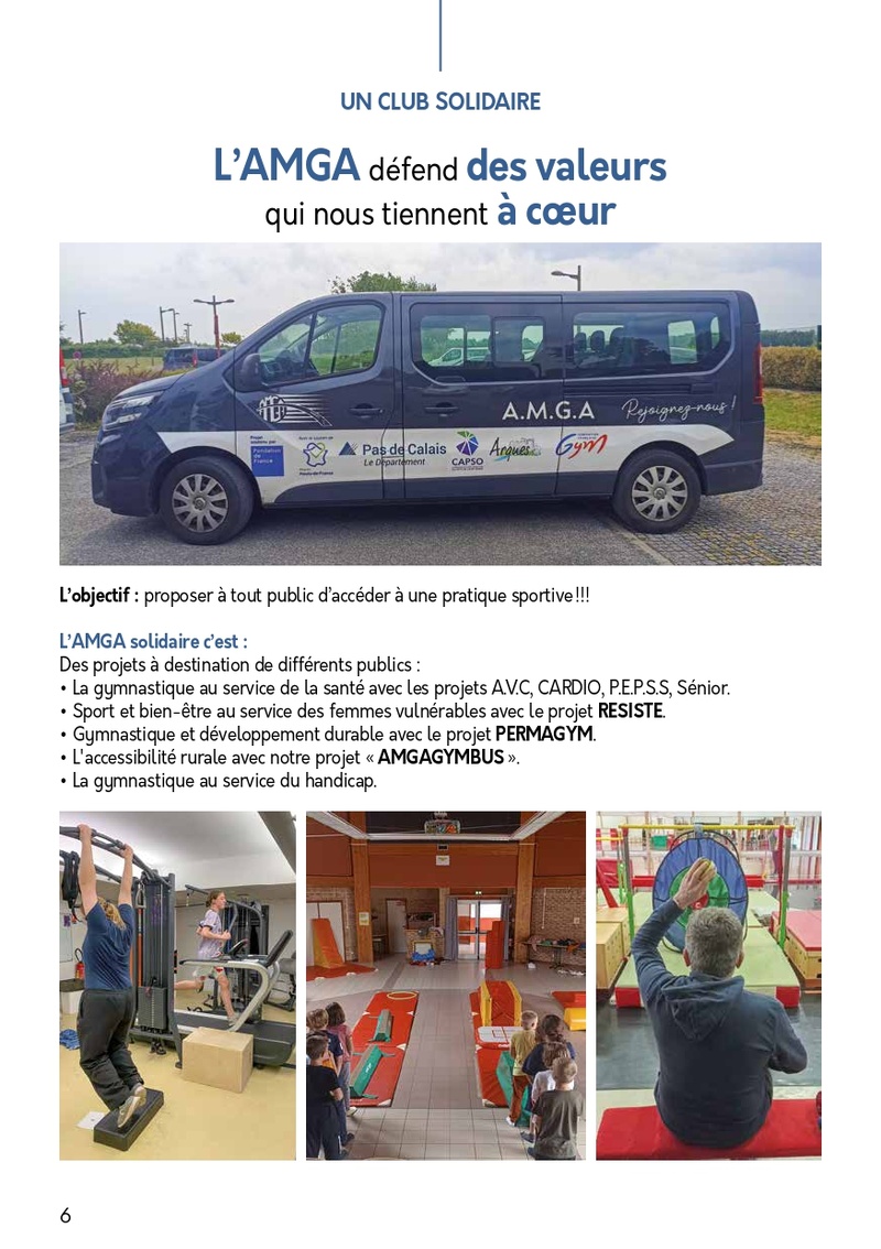 L'AMGA, un club solidaire: