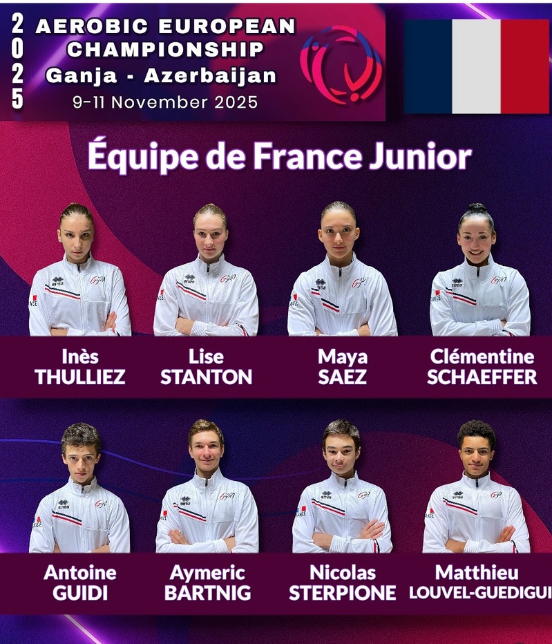 De l'or aux championnats d'Europe de gymnastique Aérobic De l'or aux championnats d'Europe de gymnastique Aérobic