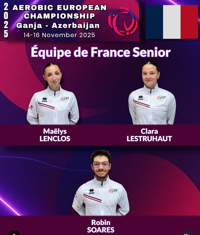 De l'or aux championnats d'Europe de gymnastique Aérobic De l'or aux championnats d'Europe de gymnastique Aérobic