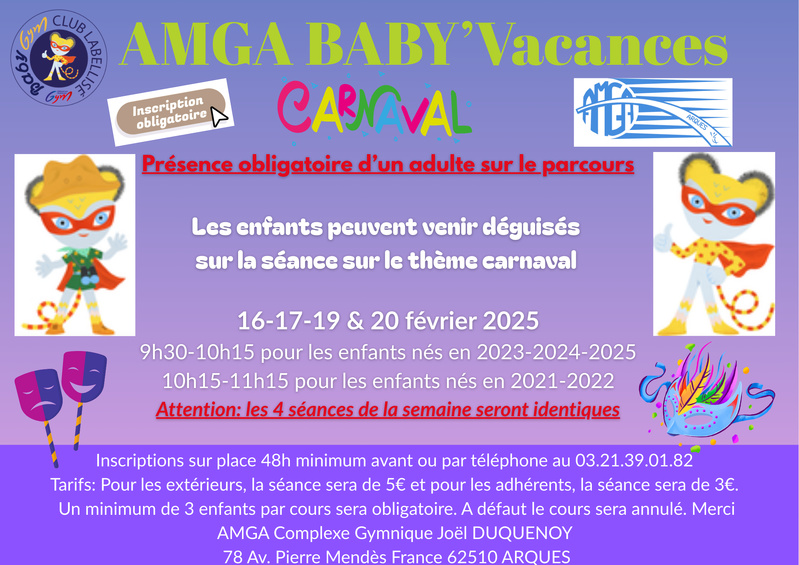 BABY ET GYM VACANCES VACANCES DE FEVRIER BABY ET GYM VACANCES VACANCES DE FEVRIER
