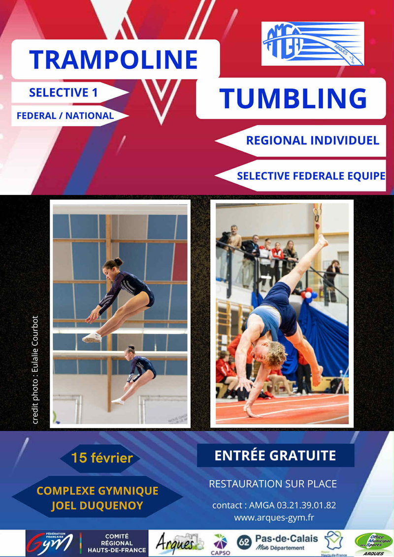 Sélective 1 Trampoline & Tumbling le 15 février 2026