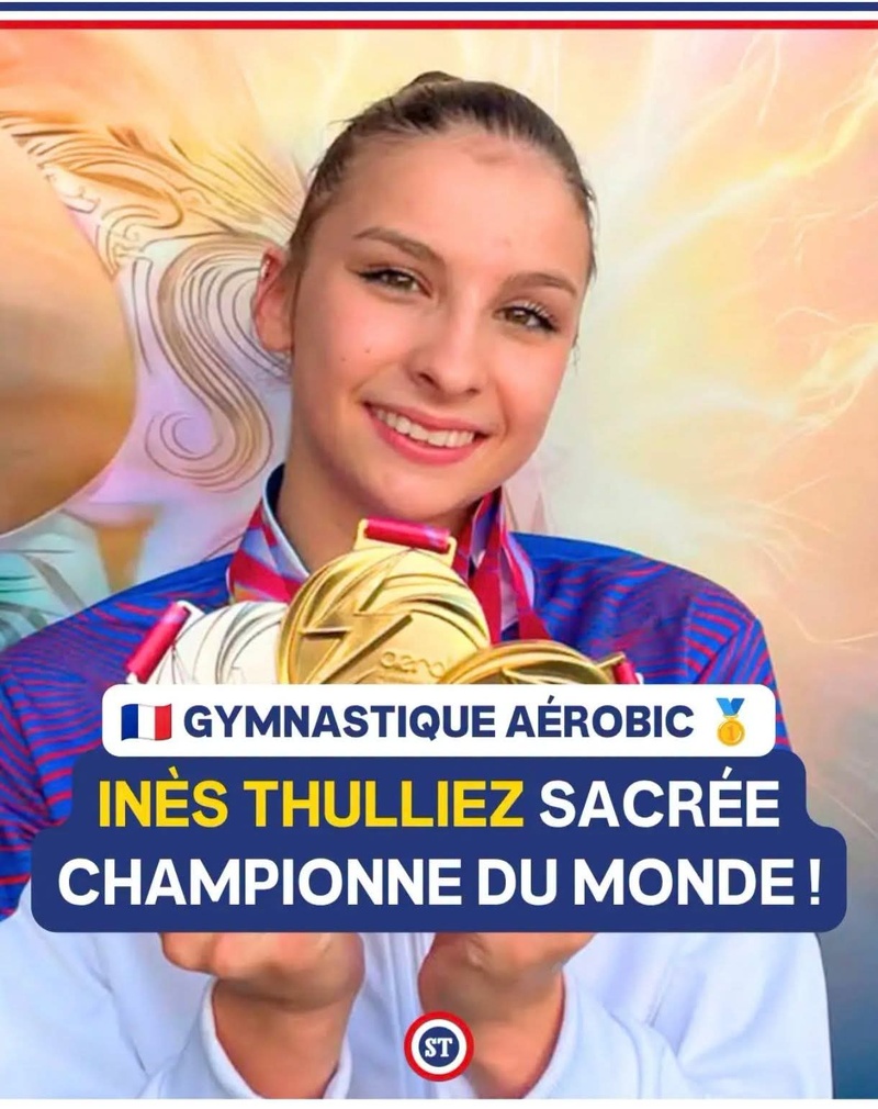 Deux titres de championne du monde et une place de vice-championne en Gymnastique Aérobic
