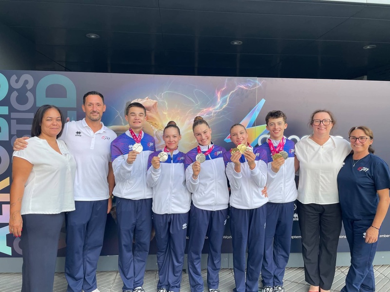 Deux titres de championne du monde et une place de vice-championne en Gymnastique Aérobic