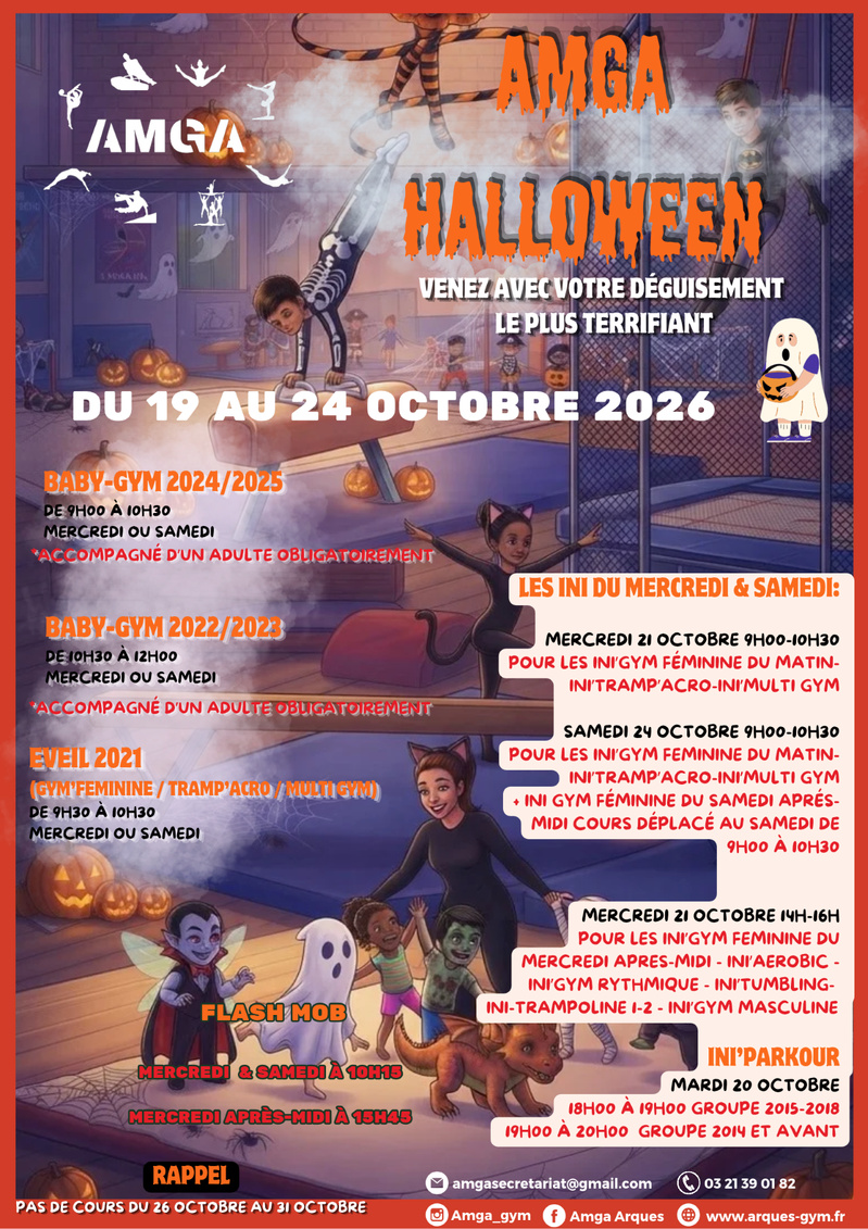 AMGA HALLOWEEN DU 19 AU 24 OCTOBRE 2026