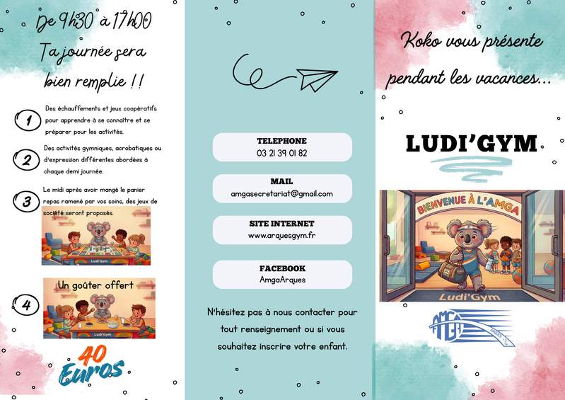 Nouveauté le Ludi'Gym: Mardi 20 octobre 2026 Nouveauté le Ludi'Gym: Mardi 20 octobre 2026