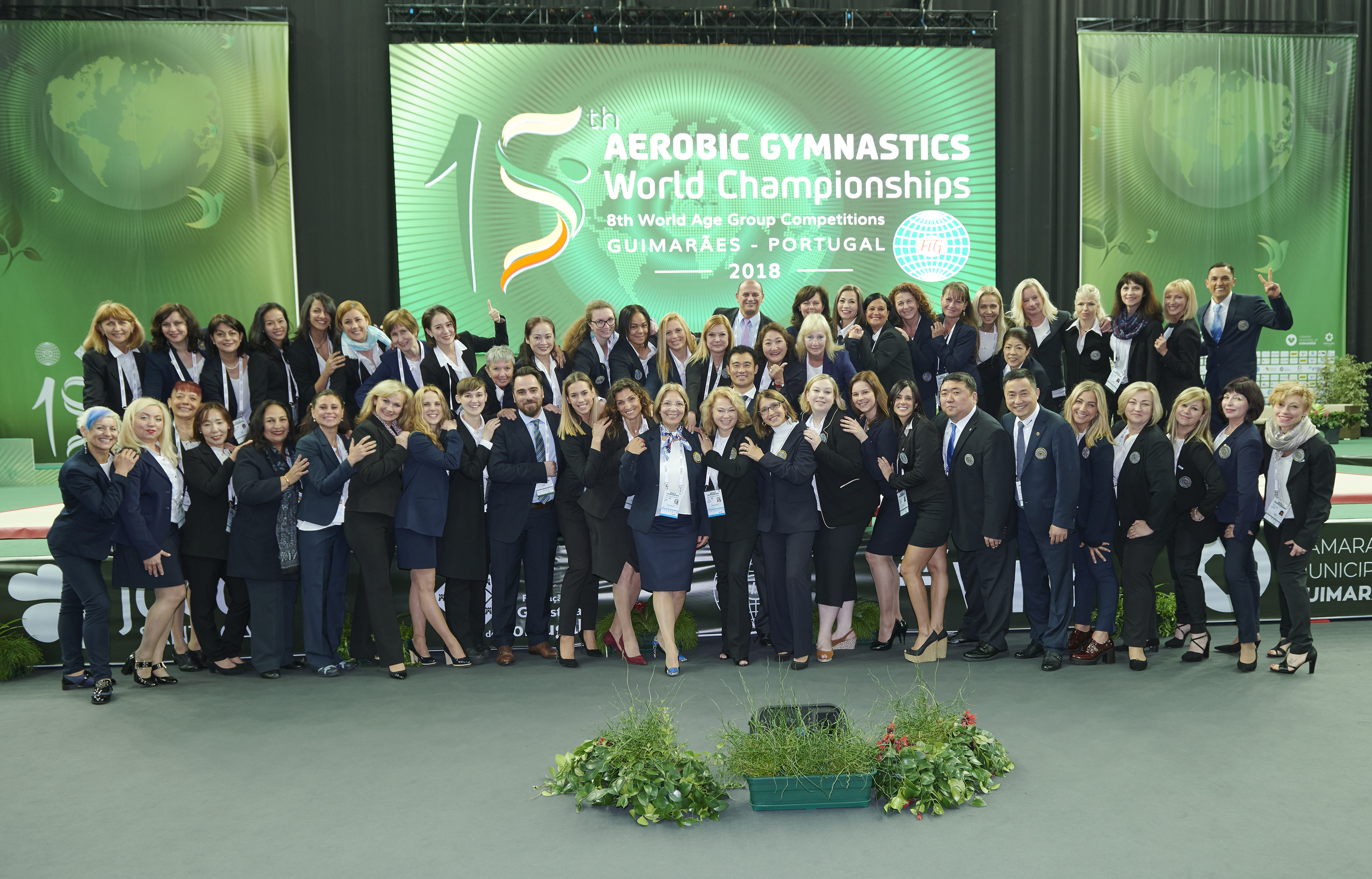 Une juge de l'AMGA au championnat du monde de Gymnastique Aérobic