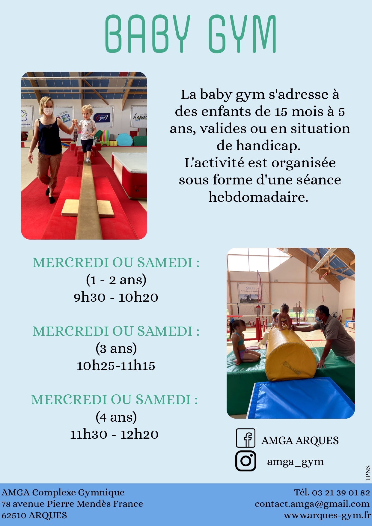 Activités pour les 1-5 ans Baby gym et Eveil