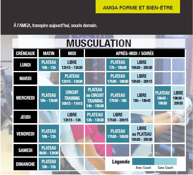 Le nouveau Planning Fitness est arrivé