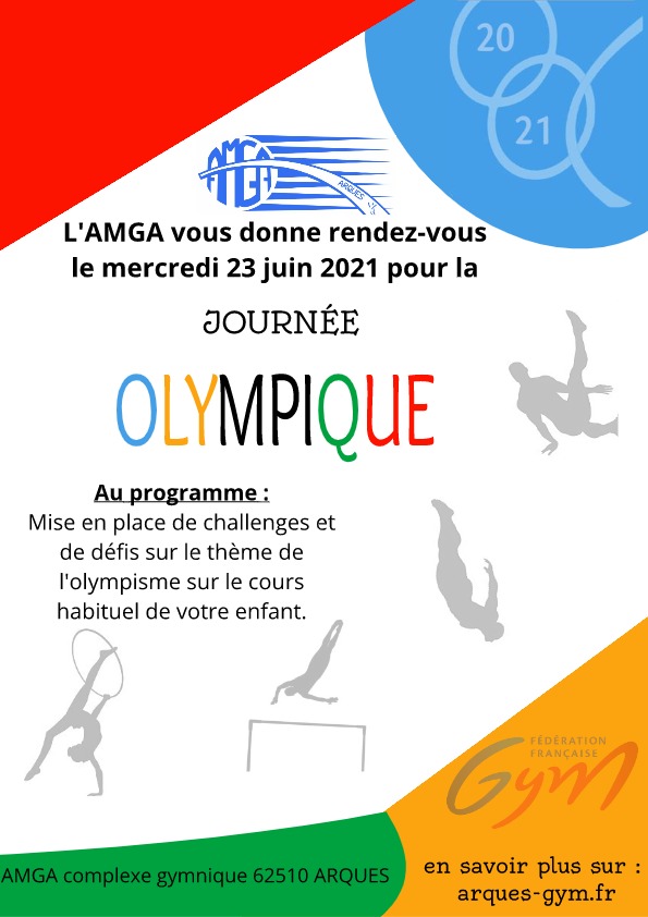AMGA: Journée Olympique le Mercredi 23 juin 2021