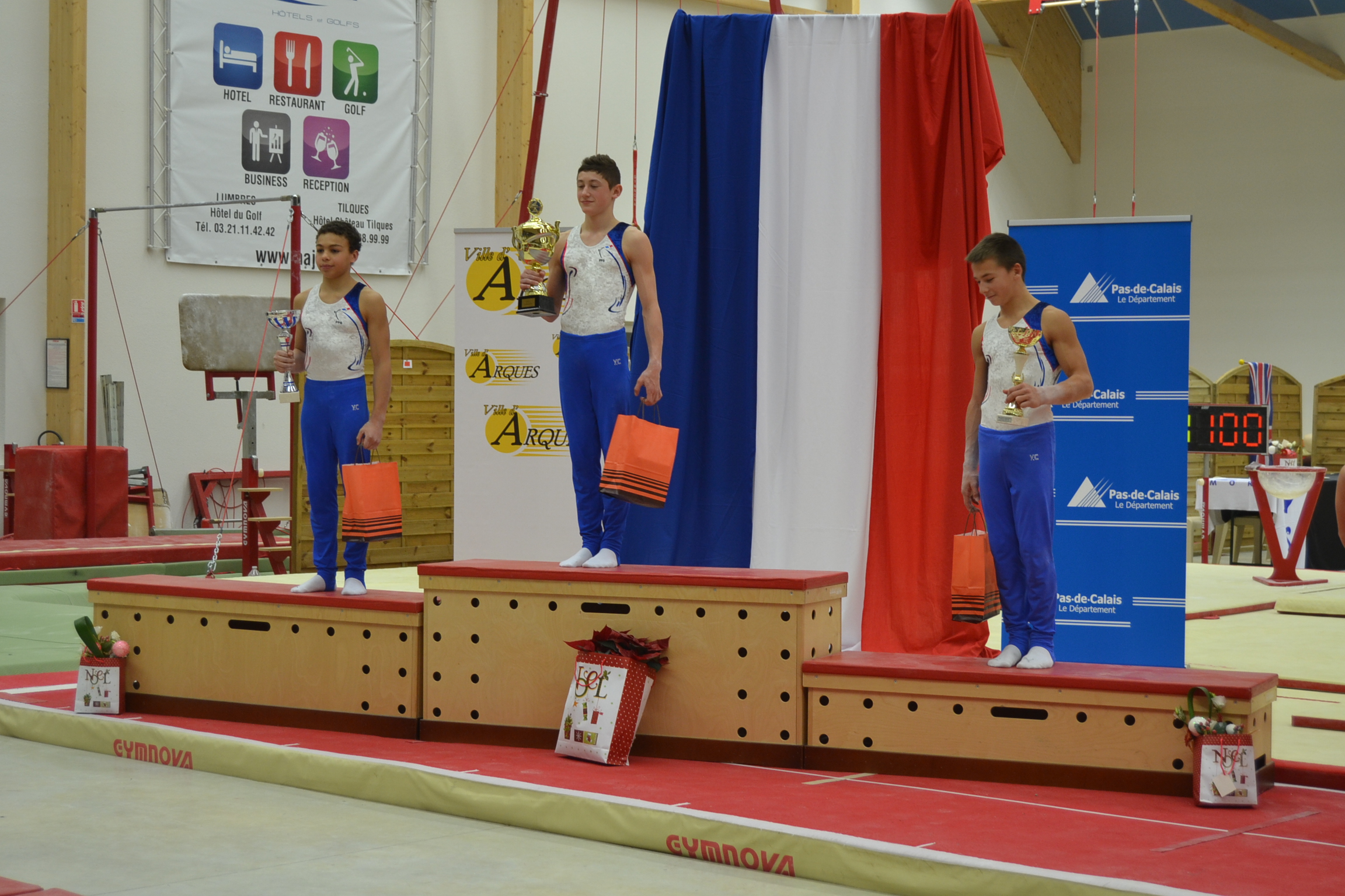 Résultats: 18ème Tournoi International de Gymnastique du Pas-de-Calais Coupes de la Ville d'Arques
