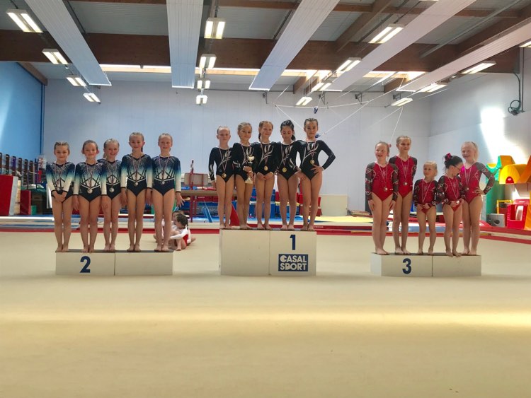 Gymnastique Féminine: 2 Podiums en Fédéral B pour l'AMGA!
