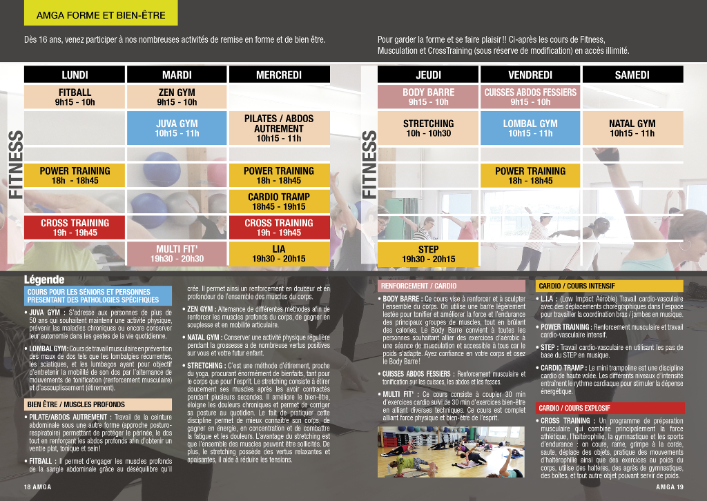 AMGA 2022/2023: Plannings et Dossiers d'inscription