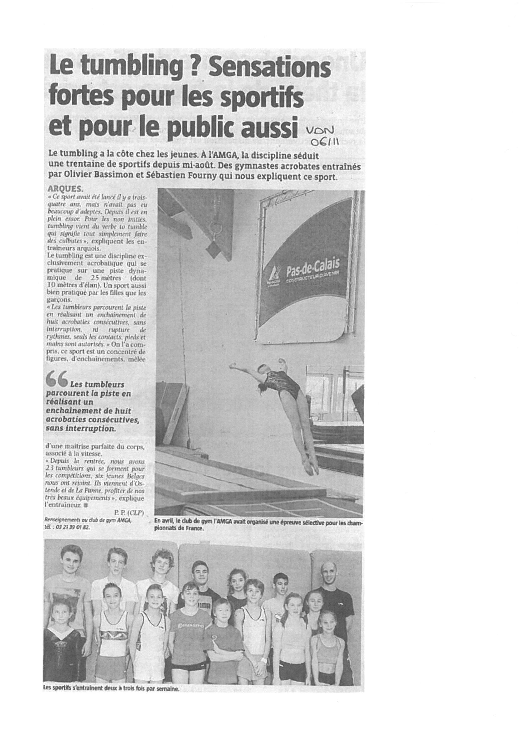 Article sur le Tumbling