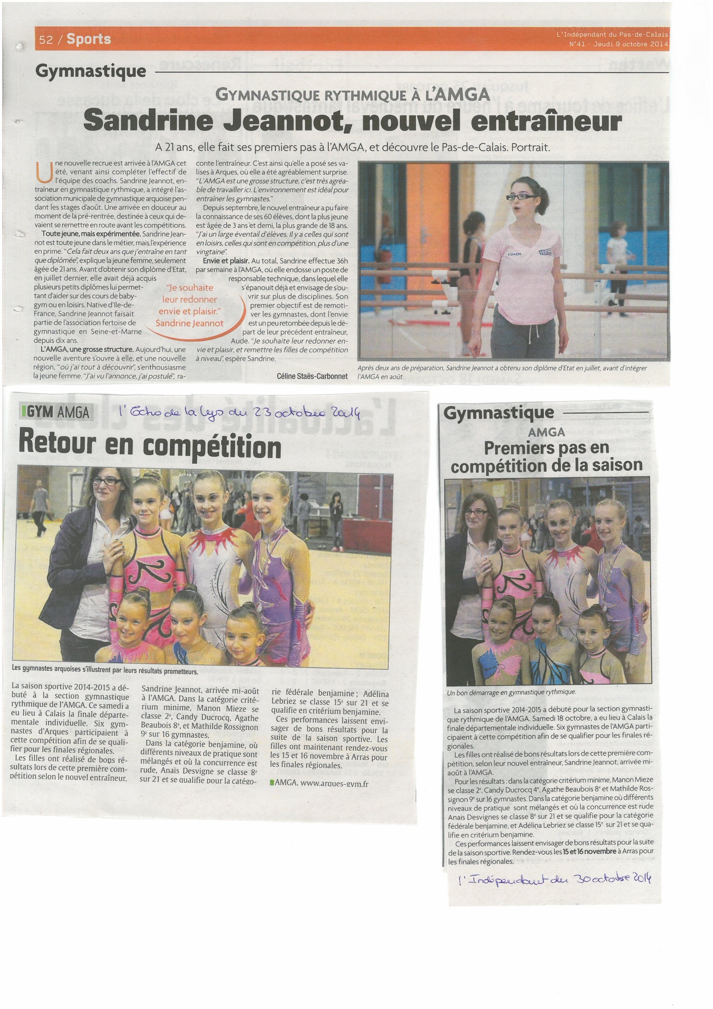 Article Gymnastique Rythmique