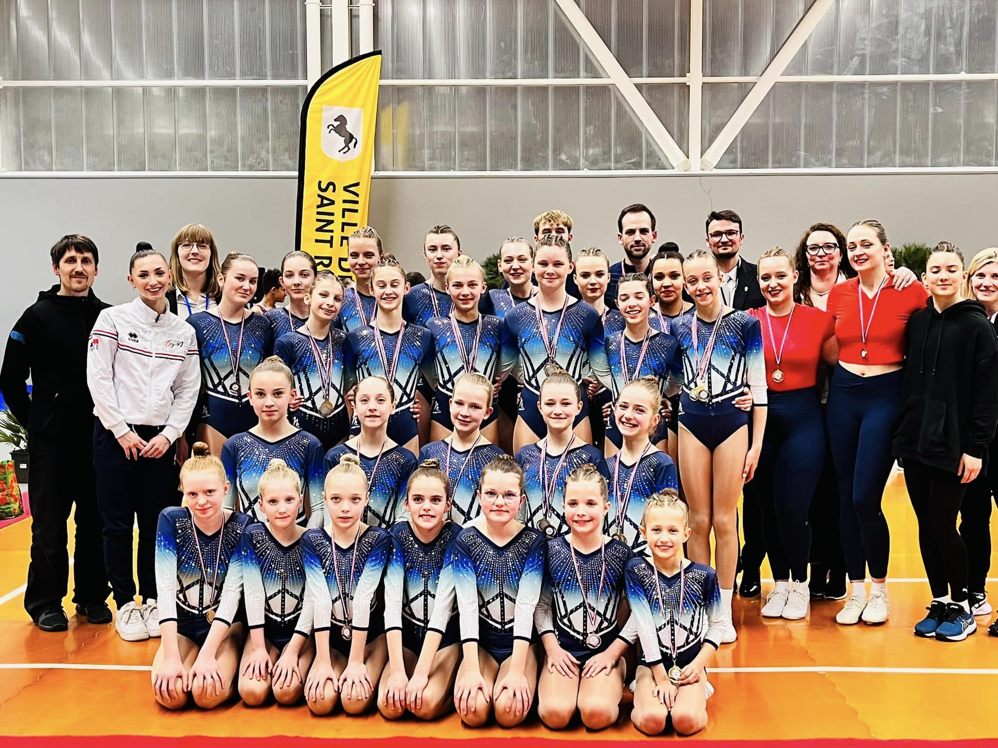 Demi finale de championnats de France : Gymnastique Aérobic : 15 podiums sur 19 catégories engagées