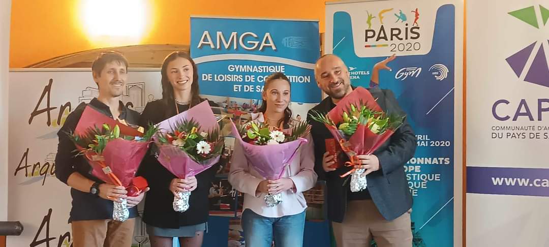 Trois médailles aux Championnats d'Europe de Gymnastique Aérobic pour nos Arquoises !!