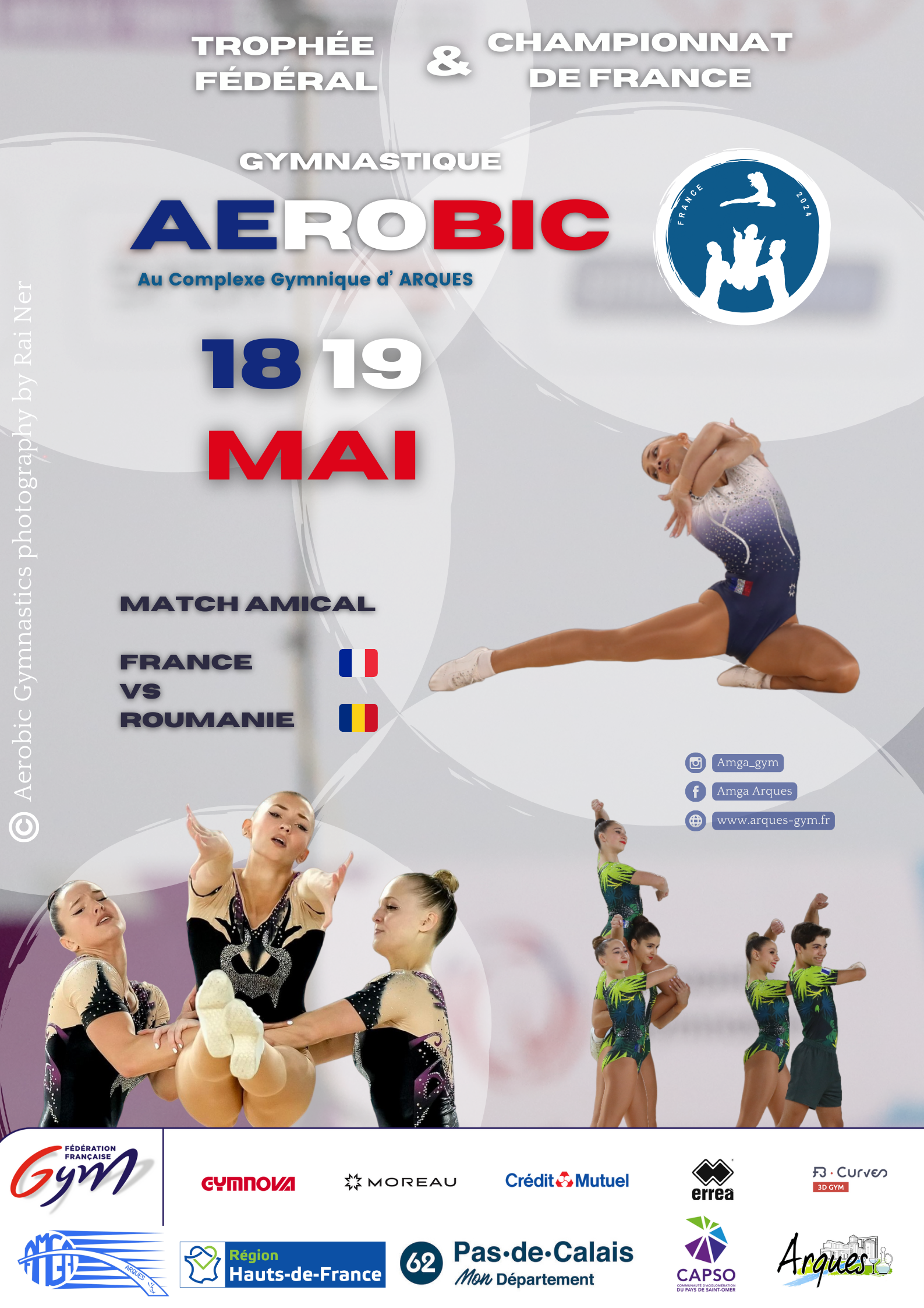 APPEL A BENEVOLES: Championnat de France de Gymnastique Aérobic les 18 & 19 mai 2024