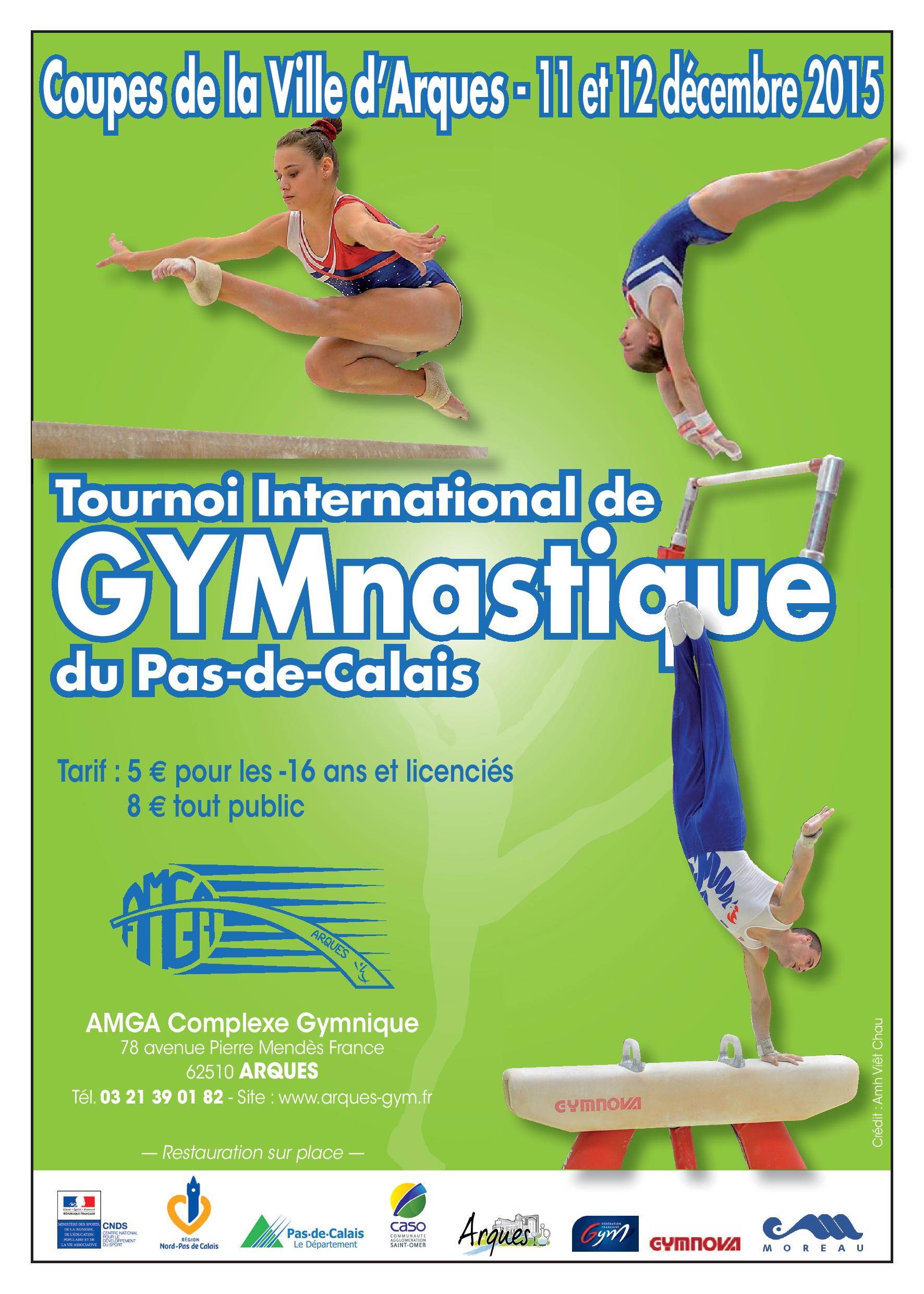Résultats 12/12/15 Tournoi International de Gymnastique Arques 2015 Finale par agrès