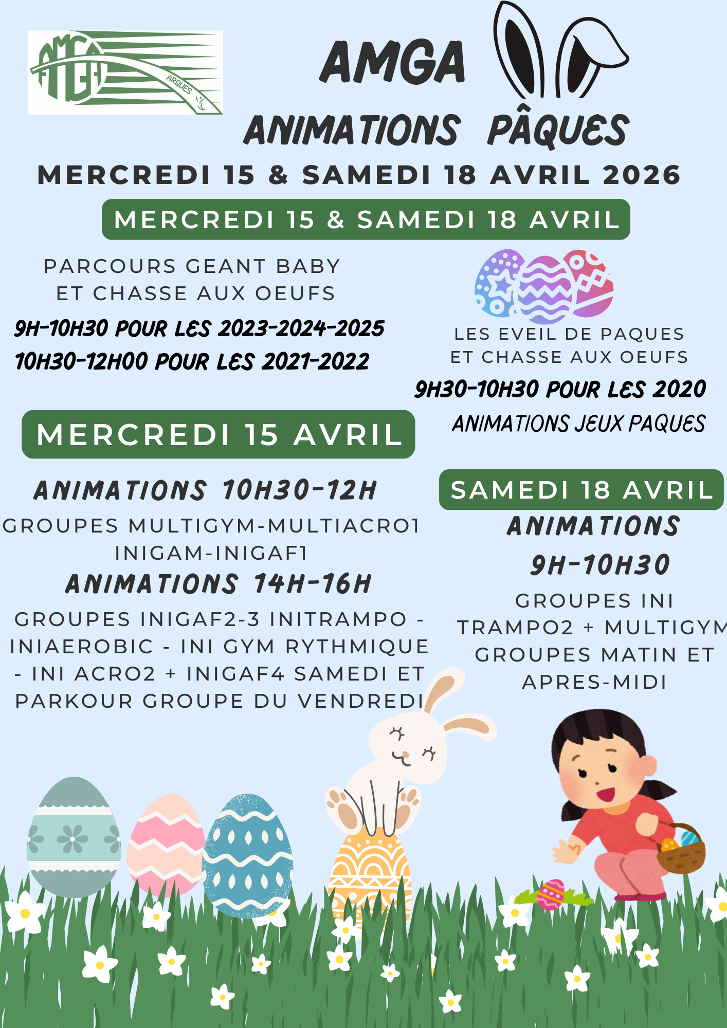 AMGA Animations Vacances de Pâques