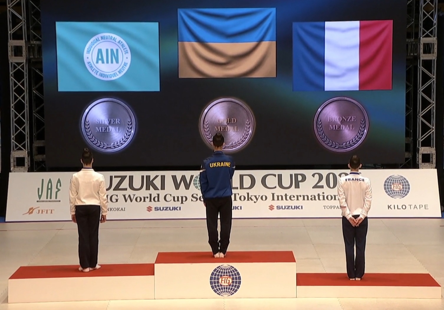 Un Podium à l'étape de coupe du Monde au Japon