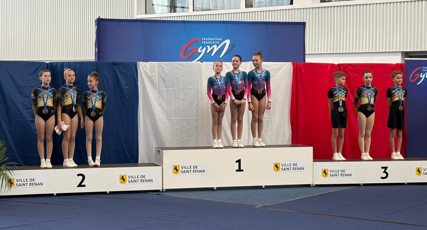 Championnats de France Aérobic 2026 : l’AMGA brille à Saint-Renan avec 17 médailles !