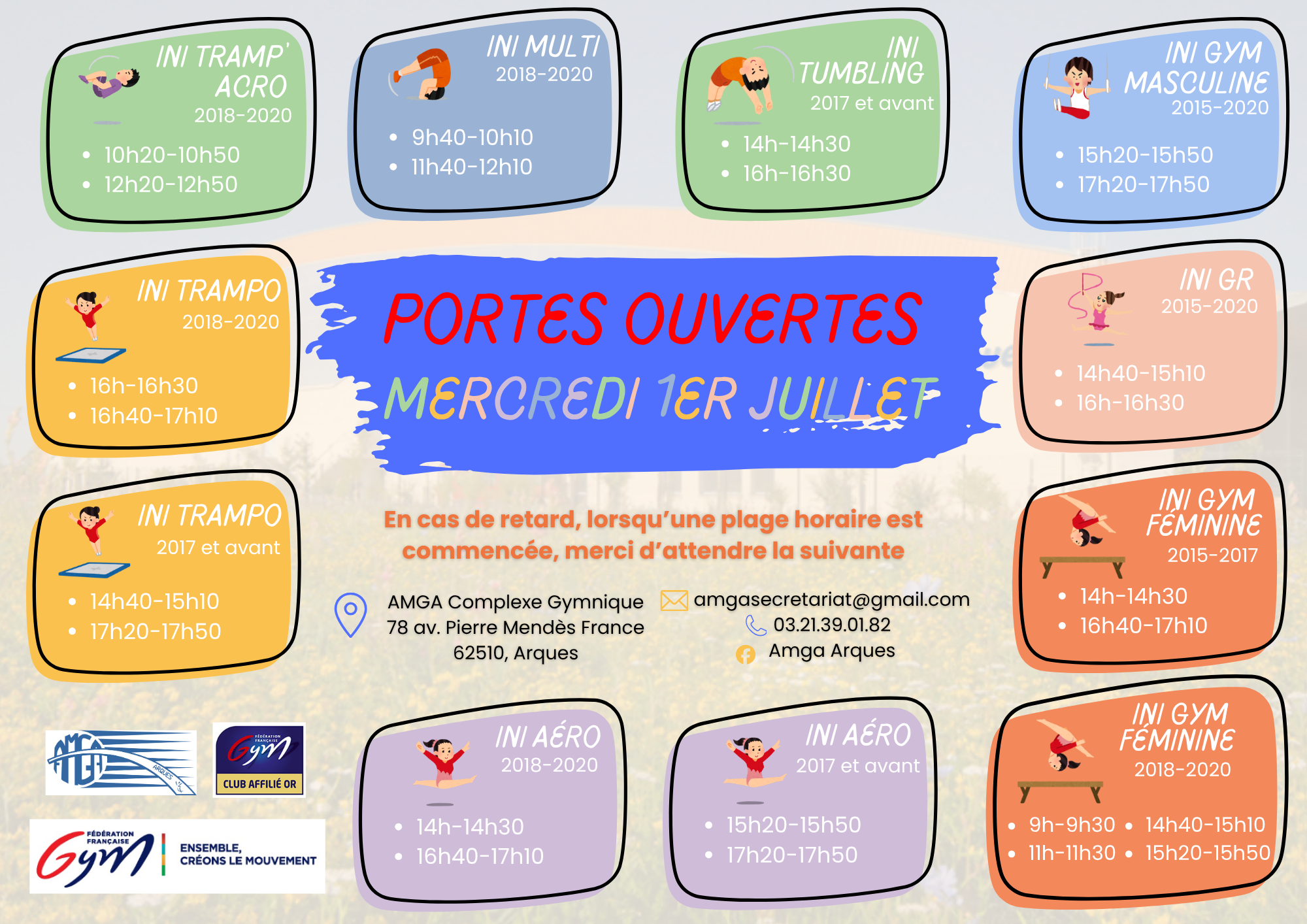 Portes ouvertes de l'AMGA du 29 juin au 4 juillet 2026
