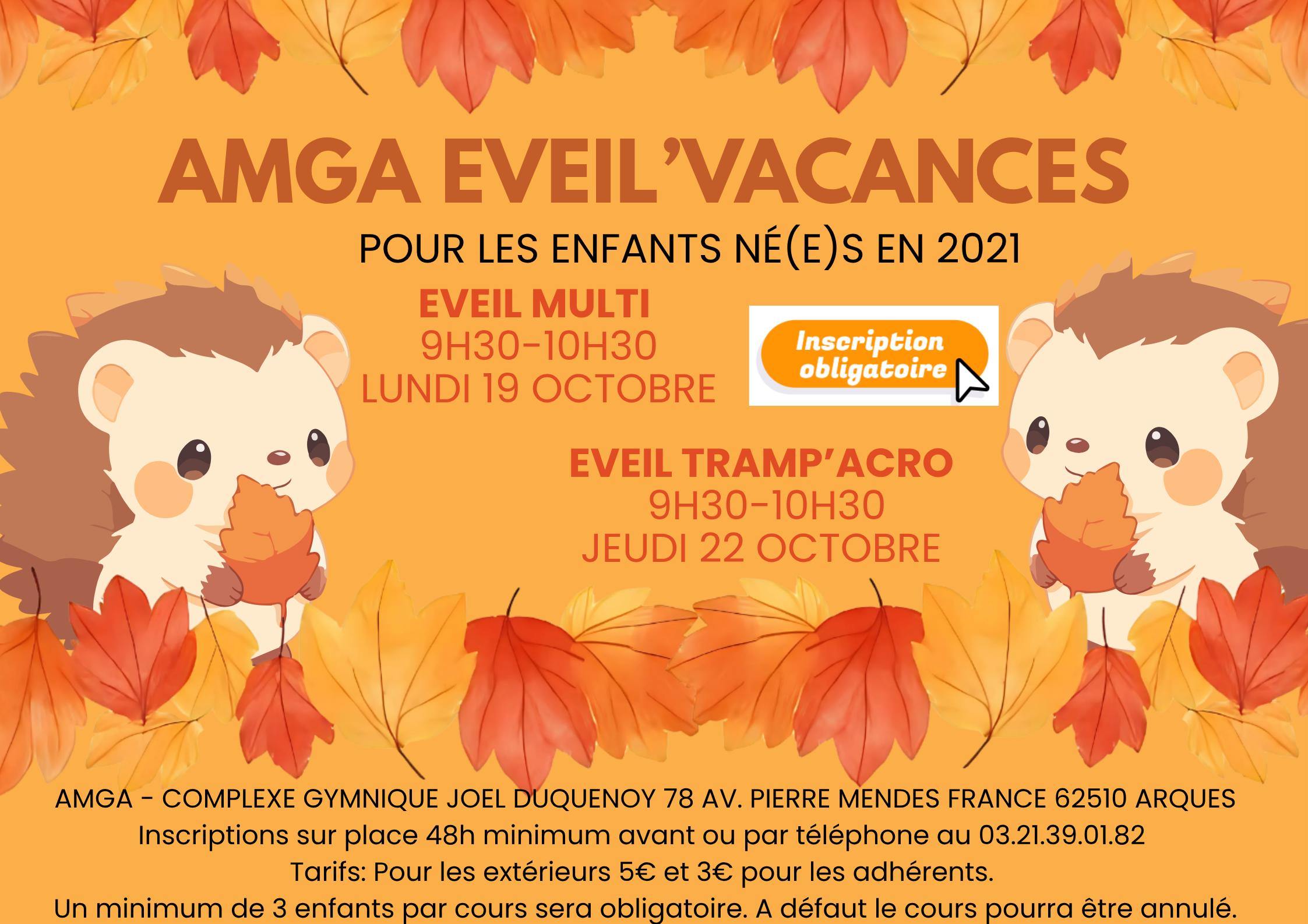 AMGA GYM VACANCES
