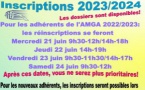 AMGA: Infos sur les inscriptions 2023/2024 