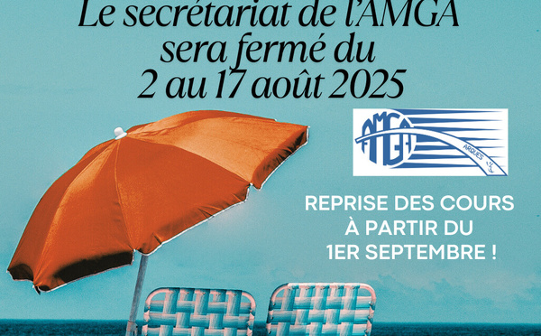 FERMETURE DU SECRETARIAT DU 1er au 17 AOUT